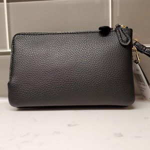 Coach | Bags | Coach Double Corner Zip Wristlet F8759 Black | Poshmark